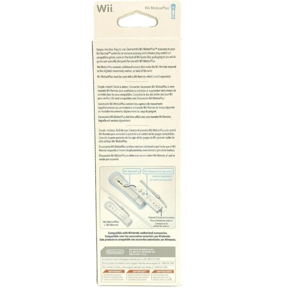 NINTENDO Wii Official OEM Motion Plus Adapter With Sleeve Brand New Open Box - Picture 4 of 4